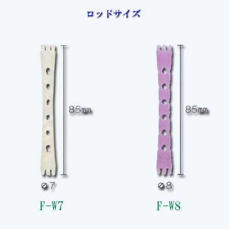 ロッドF-W7.F-W8サイズ